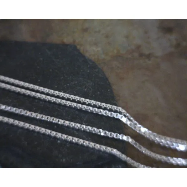 Sterling Box Chain 026 1.5mm 30'' Vulcan's Forge LLC Kansas City, MO