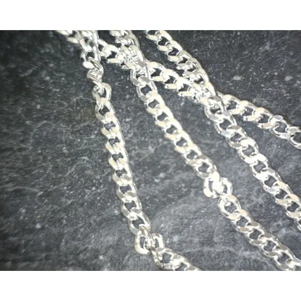 Sterling 2 Sided Curb 2mm Chain Vulcan's Forge LLC KANSAS CITY, MO