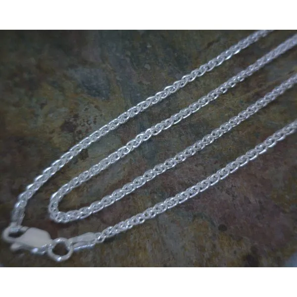 Silver Wheat Chain 18