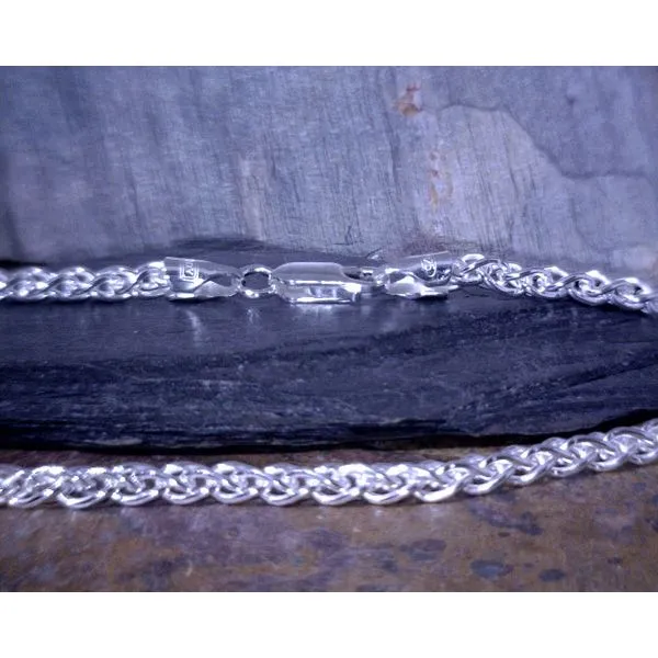Sterling Wheat Chain 3.4mm 18in Vulcan's Forge LLC Kansas City, MO
