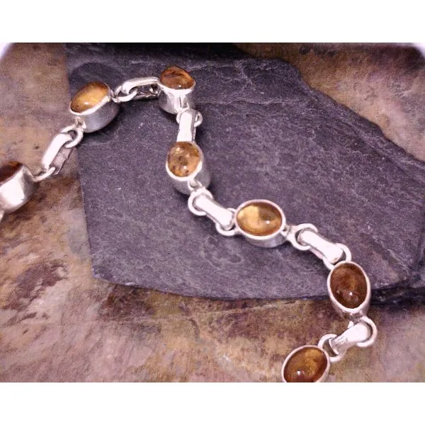 Sterling Oval Bezel Amber Vulcan's Forge LLC KANSAS CITY, MO