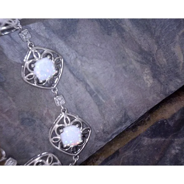 Sterling Silver Opal Bracelet Vulcan's Forge LLC KANSAS CITY, MO