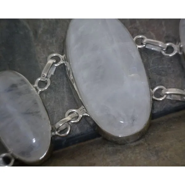 Sterling Oval MOONSTONE Bracelet Vulcan's Forge LLC Kansas City, MO