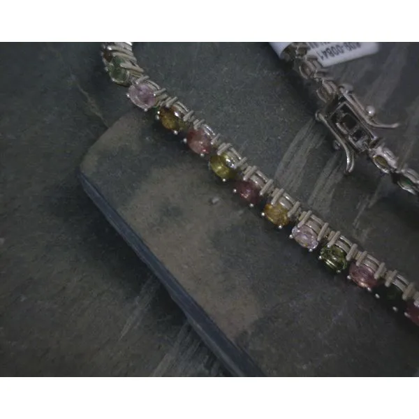 SS Multi Tourmaline Tennis Bracelet Vulcan's Forge LLC KANSAS CITY, MO