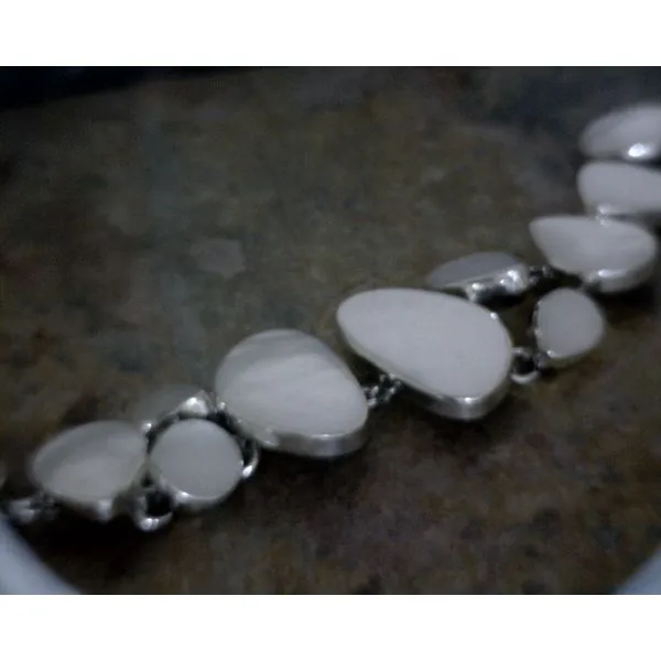 Sterling Mother of Pearl Bracelet 7.5