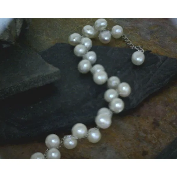 Sterling Alternating Pearl Bracelet 8