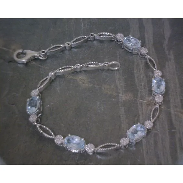 SS Oval Ct Blue Topaz Tennis Bracelet Vulcan's Forge LLC Kansas City, MO