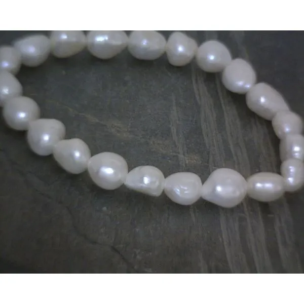 SS White Fresh Water Pearl Beaded Bracelet Vulcan's Forge LLC KANSAS CITY, MO