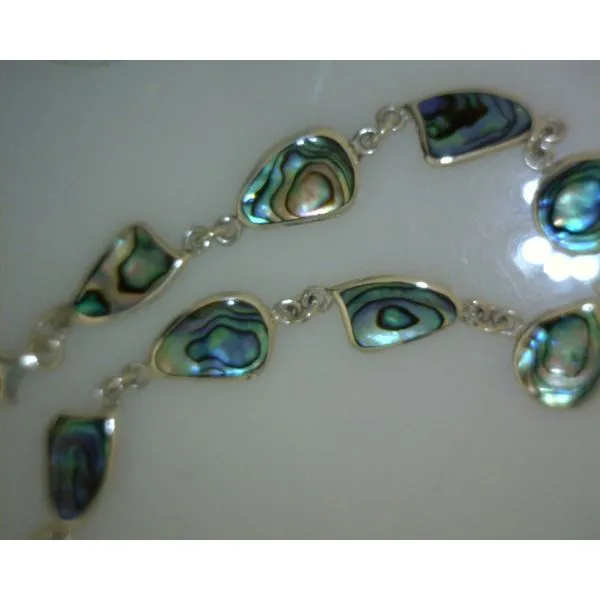 SS Freeform Abalone Bracelet 8.5