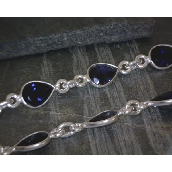 SS Pear Iolite Bracelet Vulcan's Forge LLC KANSAS CITY, MO