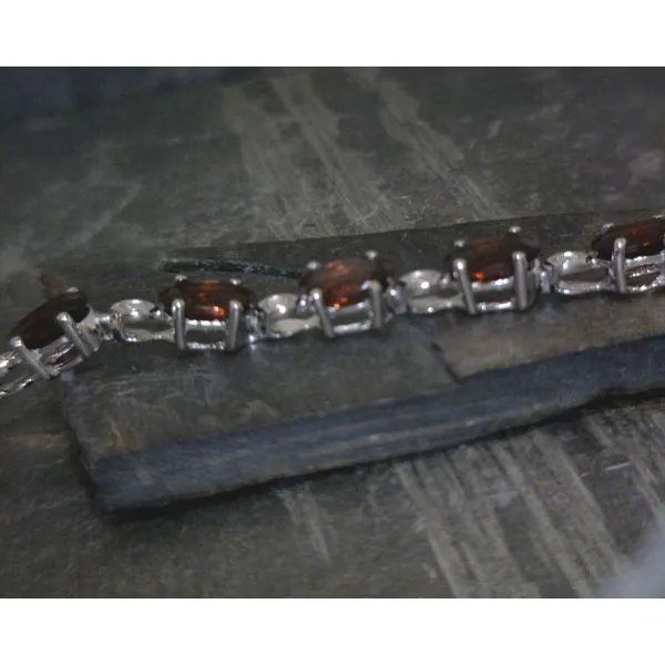 SS Garnet Bracelet 8