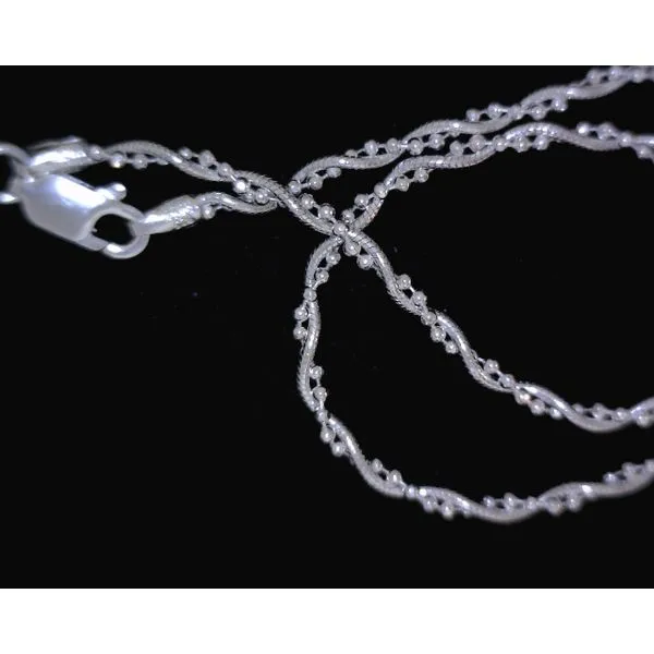 Sterling Beaded Twist Bracelet 9