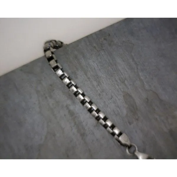 Silver Round Box Chain Bracelet Vulcan's Forge LLC KANSAS CITY, MO