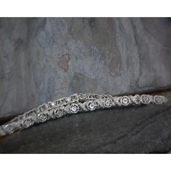 Sterling Silver Diamond Bracelet Vulcan's Forge LLC KANSAS CITY, MO