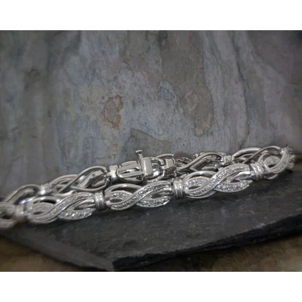 Sterling Silver Diamond Bracelet Vulcan's Forge LLC KANSAS CITY, MO