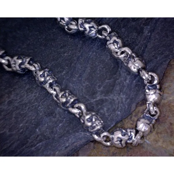 Sterling Dia de los Muertos Bracelet 8