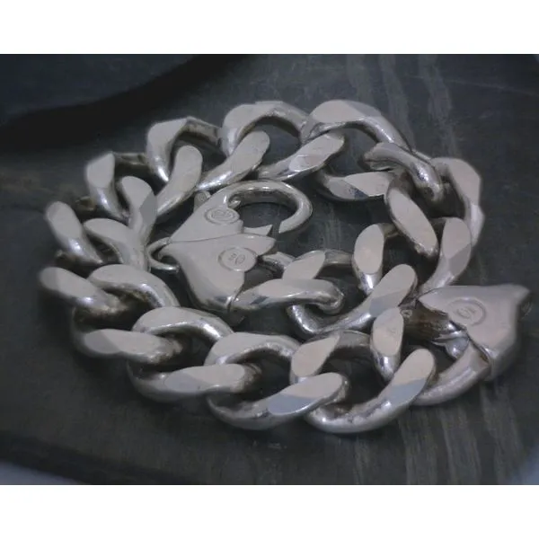 SS Flat Curb Bracelet 10