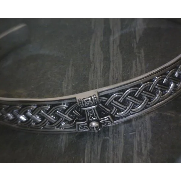 SS Norse Hammer W/ Braid Detail Cuff Vulcan's Forge LLC KANSAS CITY, MO
