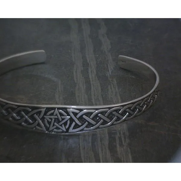 SS Pentagram W/ Braid Detail Cuff Vulcan's Forge LLC KANSAS CITY, MO
