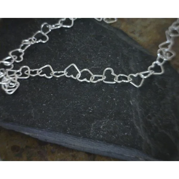 Ss Heart Anklet/ Bracelet 9'' Vulcan's Forge LLC KANSAS CITY, MO