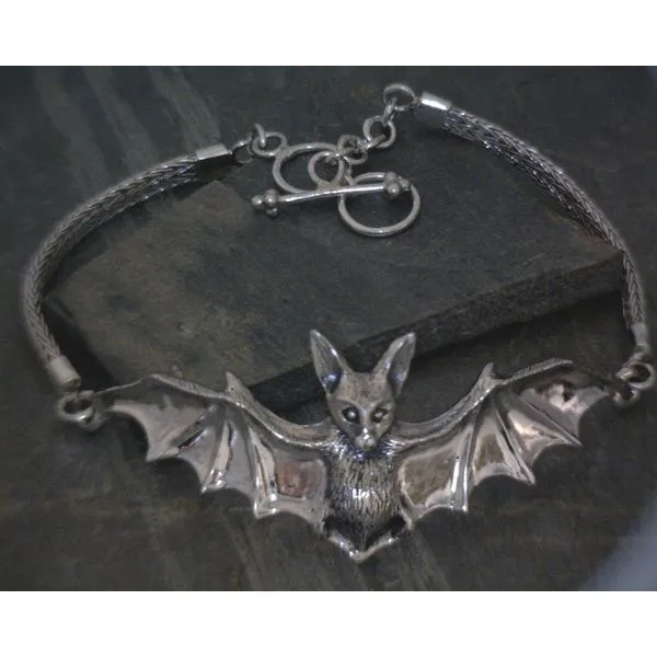 Sterling Silver Bat Bracelet Vulcan's Forge LLC KANSAS CITY, MO