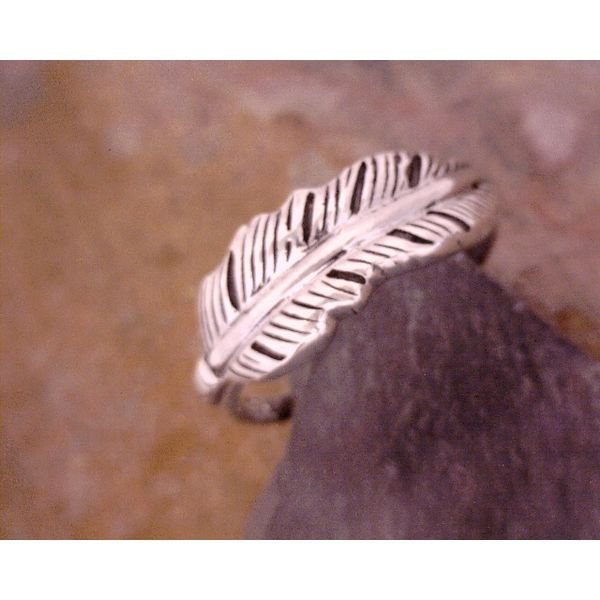 Sterling Silver Feather Ring Vulcan's Forge LLC Kansas City, MO
