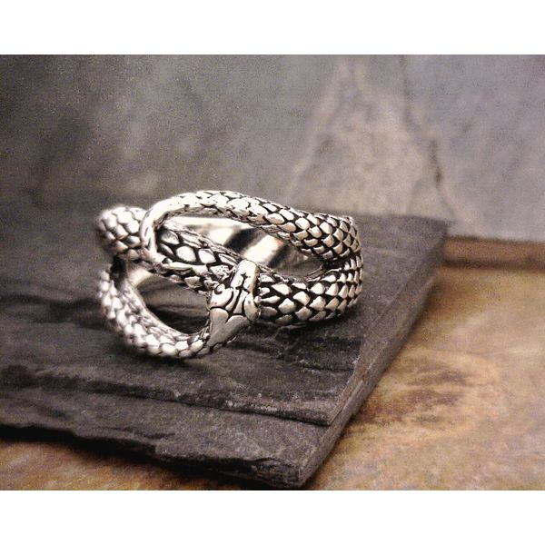 Sterling Coiled Snake Ring Vulcan's Forge LLC Kansas City, MO