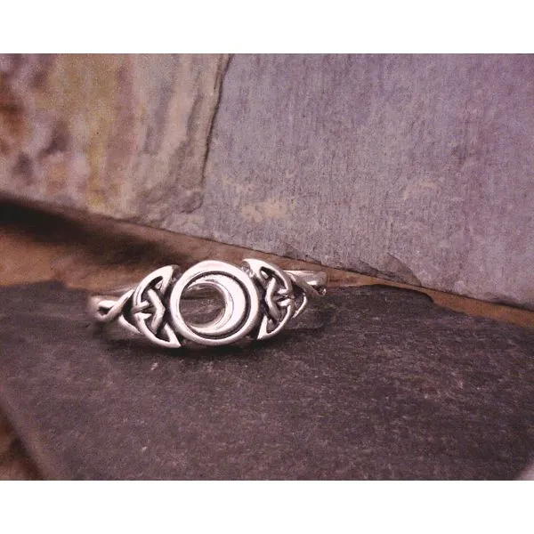 Sterling Crescent Moon & Knotwork Vulcan's Forge LLC KANSAS CITY, MO