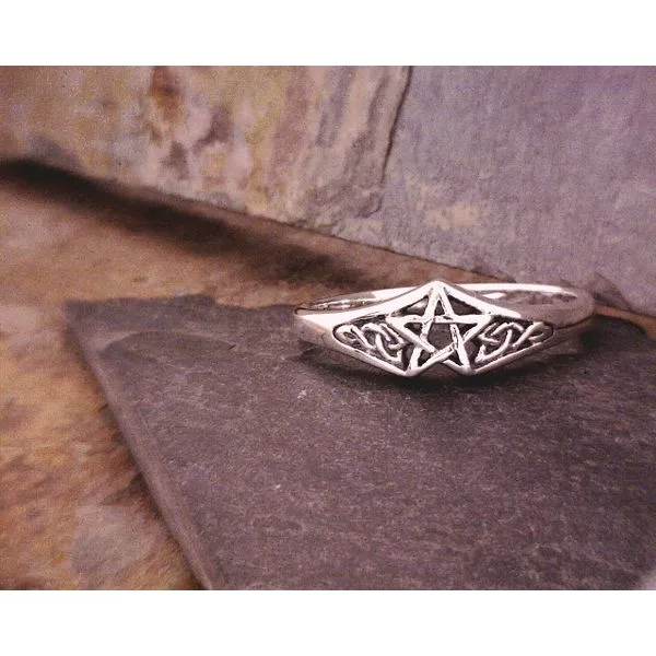 Sterling Pentacle with Knot work Vulcan's Forge LLC KANSAS CITY, MO