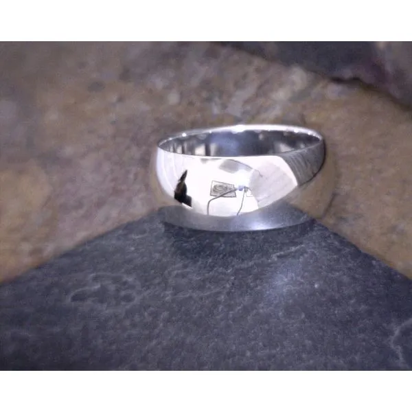 Sterling Half Round Band 8MM Vulcan's Forge LLC KANSAS CITY, MO