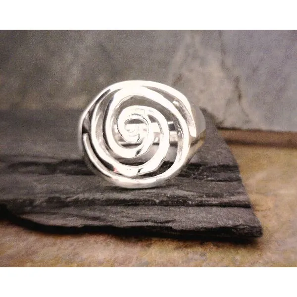 Sterling Silver Swirl Ring Vulcan's Forge LLC Kansas City, MO