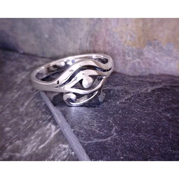 Sterling Eye of Horus Ring Vulcan's Forge LLC Kansas City, MO