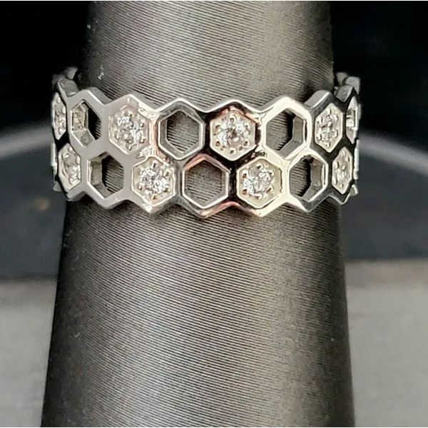 Sterling Honeycomb Ring Vulcan's Forge LLC KANSAS CITY, MO