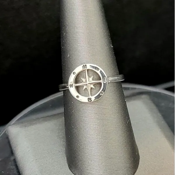 Sterling Open Compass Ring Vulcan's Forge LLC KANSAS CITY, MO