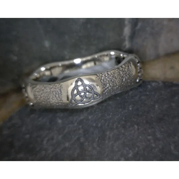 Sterling Silver Wavy Triquetra Band Vulcan's Forge LLC Kansas City, MO