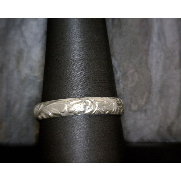 Sterling Silver Floral Band Vulcan's Forge LLC Kansas City, MO