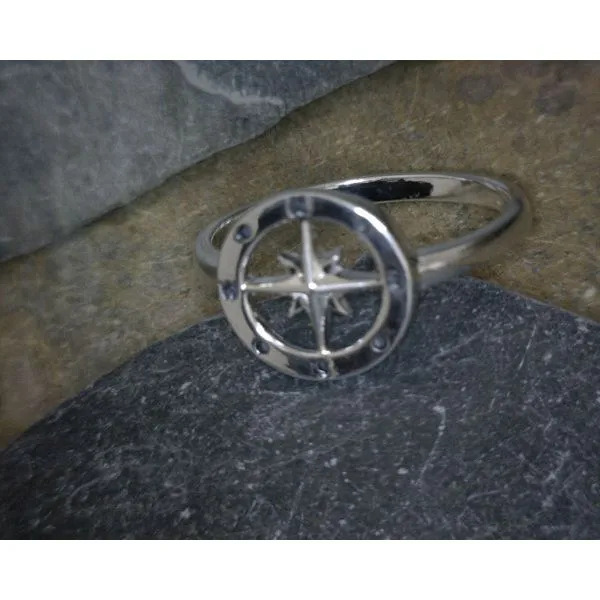 Sterling Open Compass Ring Vulcan's Forge LLC KANSAS CITY, MO