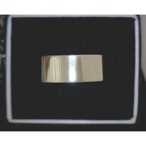 Sterling 8 MM Flat Band Size 10 Vulcan's Forge LLC Kansas City, MO