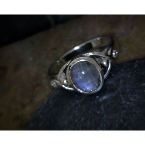 Sterling Moonstone Divine Ring Vulcan's Forge LLC Kansas City, MO