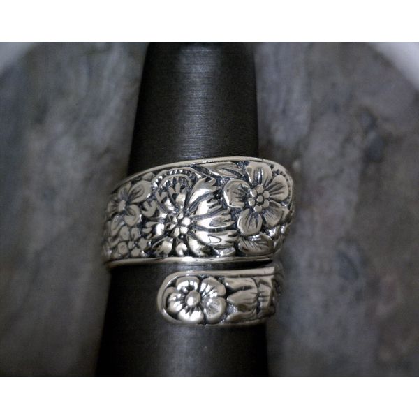 Sterling Flowered Spoon Ring Size 6 Vulcan's Forge LLC Kansas City, MO