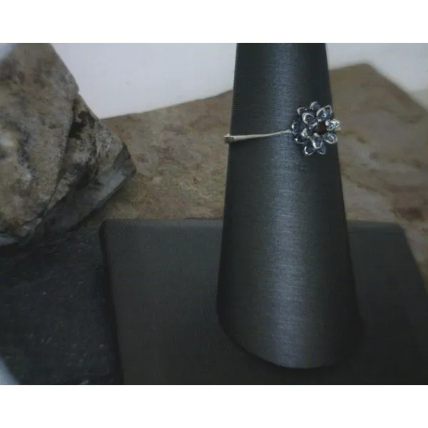 Sterling Flower Ring Size 7 Vulcan's Forge LLC Kansas City, MO