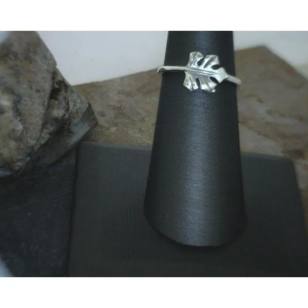 Sterling Leaf Ring Size 9 Vulcan's Forge LLC Kansas City, MO