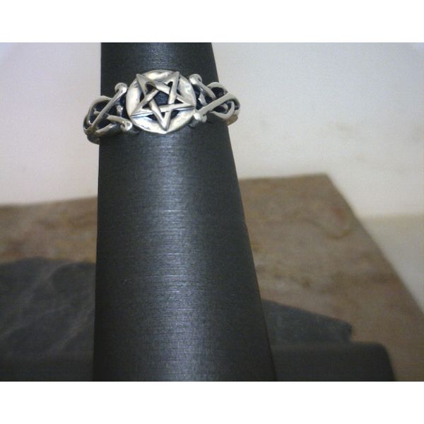Sterling Pentagram Pentacle Ring Size 5 Vulcan's Forge LLC KANSAS CITY, MO