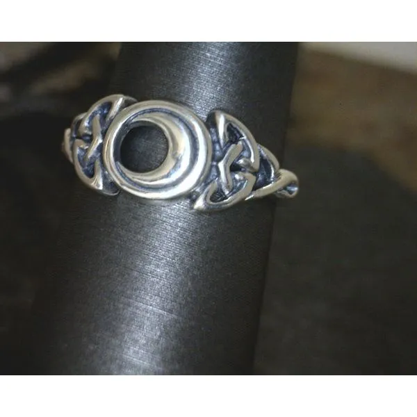 Sterling Celtic Crescent Moon Ring Size 9 Vulcan's Forge LLC Kansas City, MO