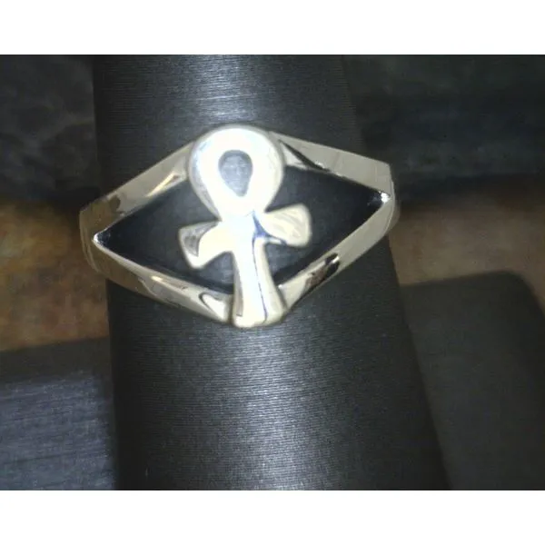 Sterling Ankh Cross Ring 8 Vulcan's Forge LLC Kansas City, MO