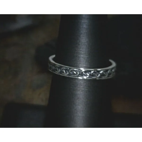 Sterling Thin Celtic Knotwork Band Ring Vulcan's Forge LLC Kansas City, MO
