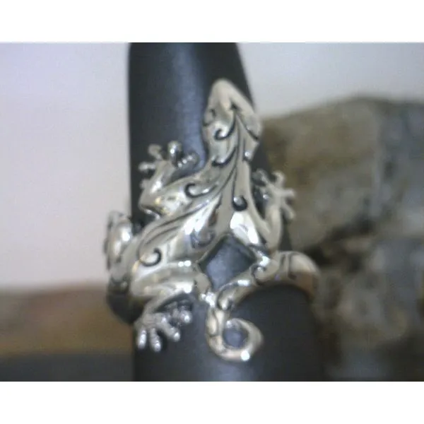 Sterling Gecko Ring Size 7 Vulcan's Forge LLC Kansas City, MO