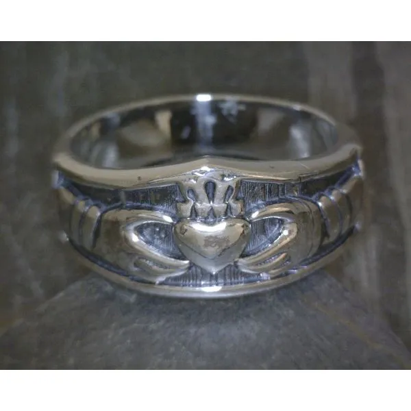 SS Claddagh Band Sz 11 Vulcan's Forge LLC Kansas City, MO