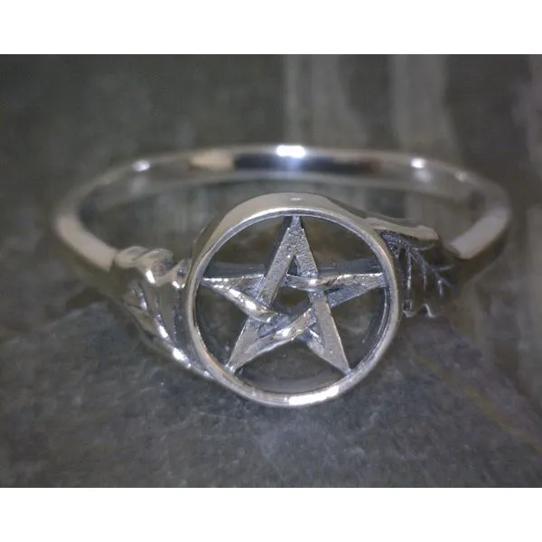 SS Pentagram With leaves Sz10 Vulcan's Forge LLC Kansas City, MO