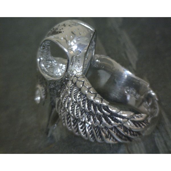 SS Raven Skull & Wing Ring Image 2 Vulcan's Forge LLC KANSAS CITY, MO